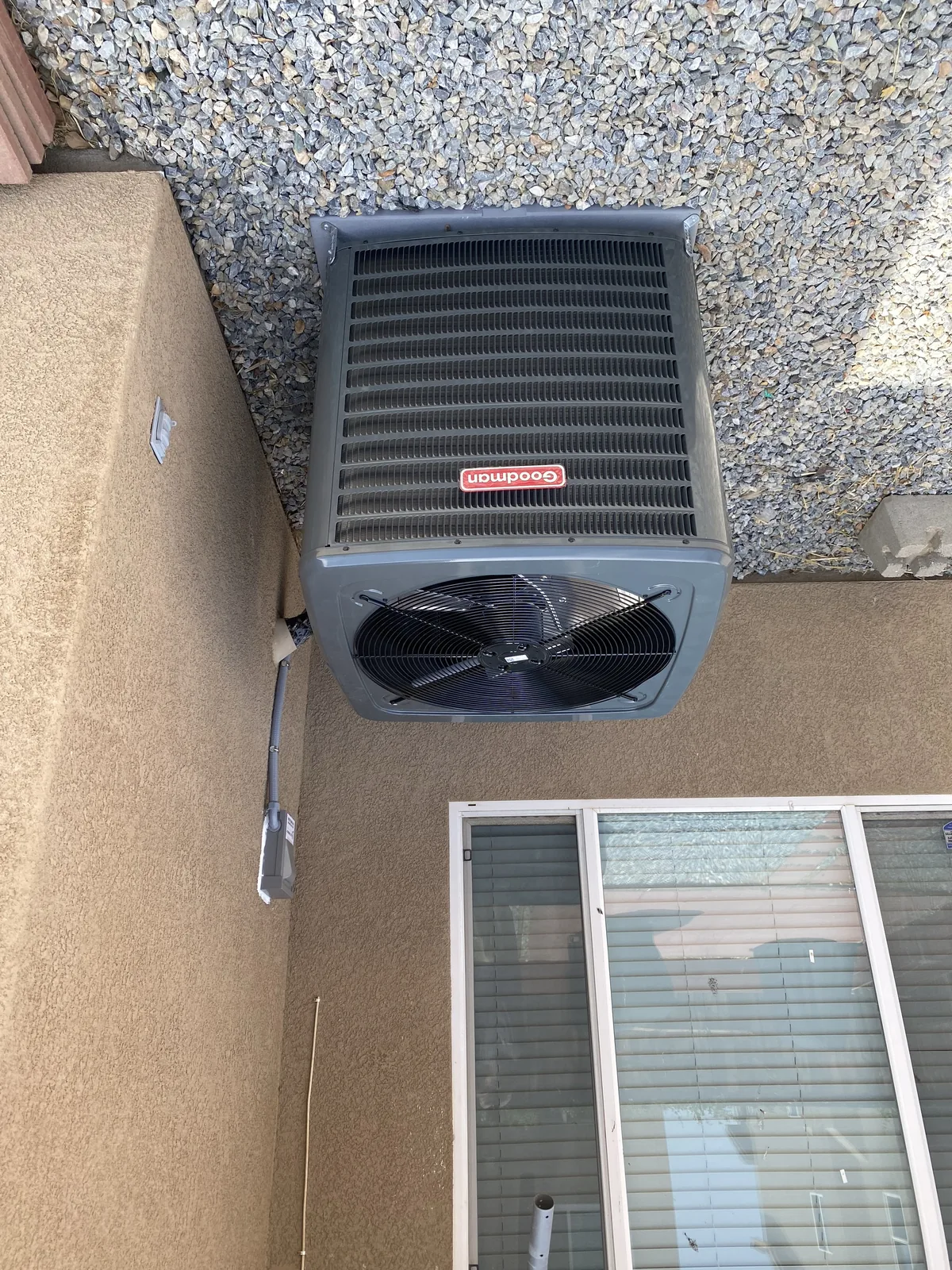 AC condenser installed by JC Energy Solutions, HVAC service in Apple Valley, California