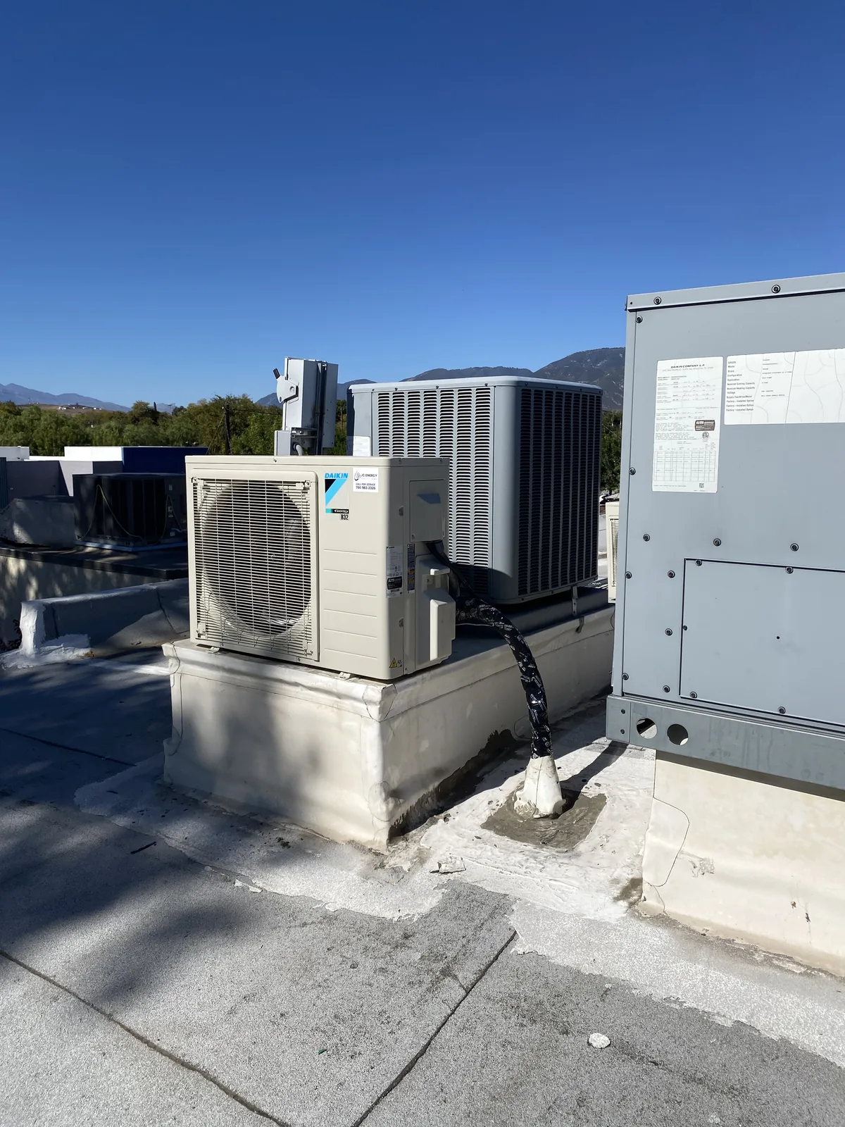 AC condenser installed by JC Energy Solutions, HVAC service in Wrightwood, California
