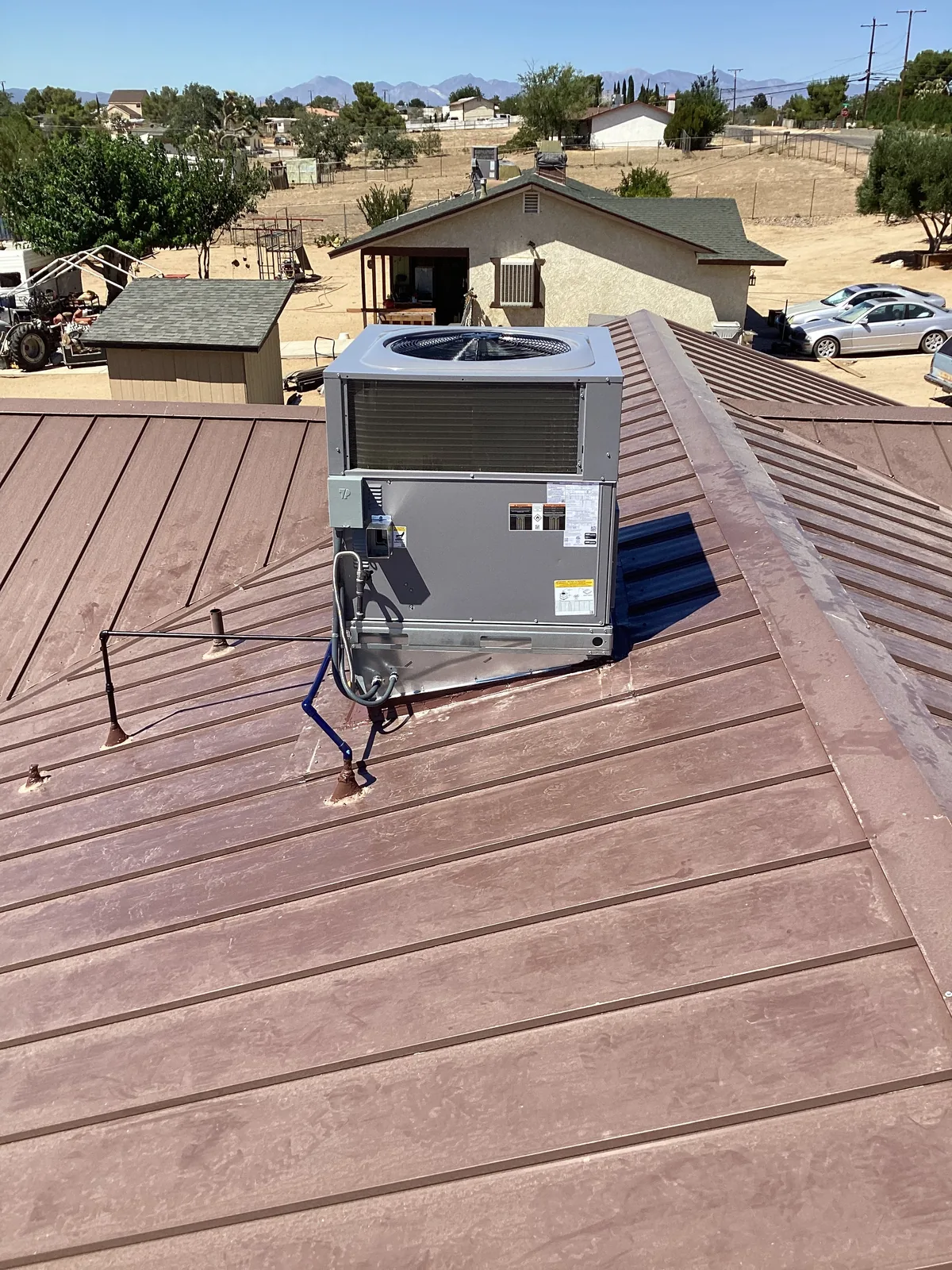 AC condenser, JC Energy Solutions HVAC service across the High Desert and Inland Empire