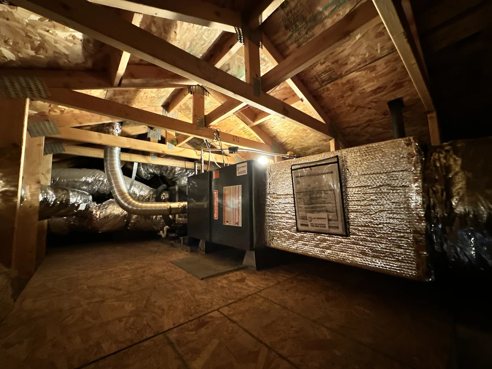 Gas furnace and air handler, JC Energy Solutions HVAC service across the High Desert and Inland Empire