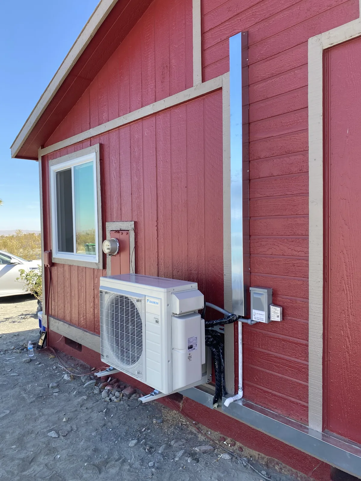 Ductless mini-split installed by JC Energy Solutions, HVAC service in Redlands, California